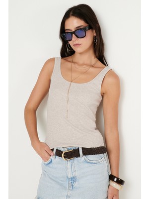 Altınyıldız Classics Pamuklu Kaşkorse Yumuşak Dokulu Slim Fit Dar Kesim Bisiklet Yaka Esnek Body