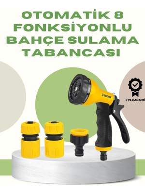 Mercora Tech Çok Fonksiyonlu Bahçe Sulama Tabancası Ergonomik Basınçlı Sprey