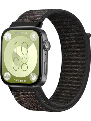 Durukar®  Huawei Fit 4 Hasırlı Cırtcırtlı Kordon - Siyah