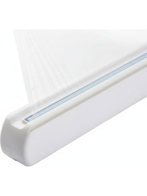 Omrs Store Vakumlu Streç Film ve Alüminyum Folyo Kesici, Sürgülü Bıçaklı Yağlı Kağıt Kesme Aparatı, Kaymaz Tabanlı Pratik Mutfak Dispenseri (Max 34 cm Rulo Uyumlu)