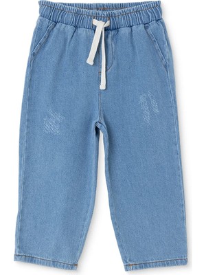 Hellobaby Erkek Bebek Denim Pantolon Bağcıklı Reçme