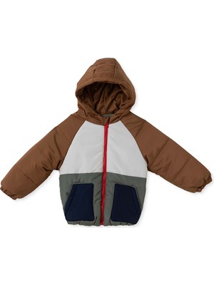 Hellobaby Erkek Bebek Mont Fermuarlı Kapüşonlu Uzun Kol