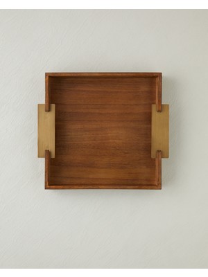 English Home Krina Mdf Dekoratif Tepsi 34X5 cm Kahverengi