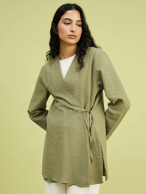 Lc Waikiki Yeni Sezon Kruvaze Yaka Kadın Kimono