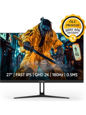 James Donkey Epic Q40 27'' 180Hz 0.5Ms QHD Fast IPS Gaming Monitör (Ölü Pikselde Anında Değişim)