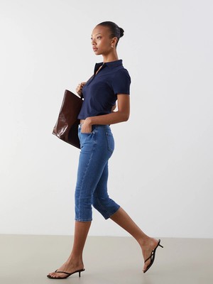 Lc Waikiki Yeni Sezon Dar Fit Kadın Jean Kapri