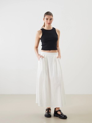 Lc Waikiki Yeni Sezon Beli Lastikli Standart Fit Etek