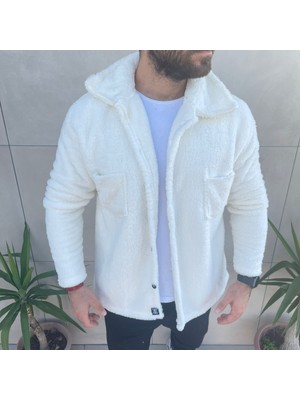 S&R Fashion Peluş Kıslık Dugmelı Ceket