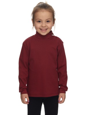 Lovetti Bordo Kız Çocuk Çıtçıtlı Tam Balıkçı Kışlık Basic Badi