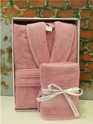 Özdilek Trendy Şalyaka Bornoz + Baş Havlusu K.pembe L Beden