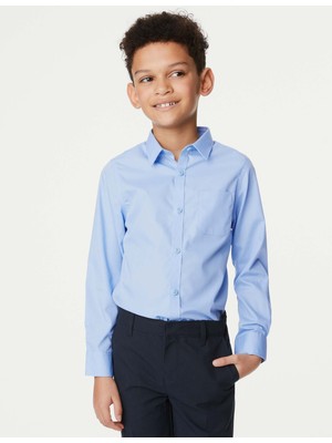 Marks & Spencer 2'li Slim Fit Uzun Kollu Gömlek (2-18 Yaş)