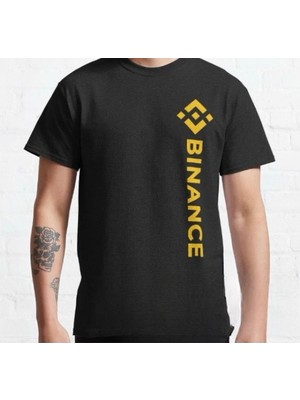 Herşey Nota Binance Btc Bitcoin Tasarım Unisex %100 Pamuk Tshirt