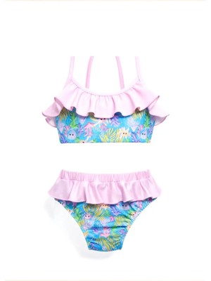 OZMOZ +50 Uv Korumalı Askılı Minik Kız Çocuk Bikini