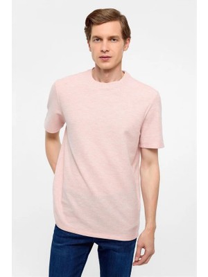 Süvari Koyu Pembe Regular Bisiklet Yaka Tişört