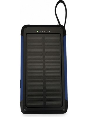 Paleon 3'ü 1 Arada Solar Powerbank Mavi