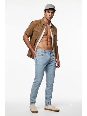 Levi's Erkek 512 Slim Taper Mavi Kot Pantolon -0008