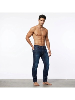 Levi's Erkek 512 Slim Taper Lacivert Likralı Kot Pantolon -1182