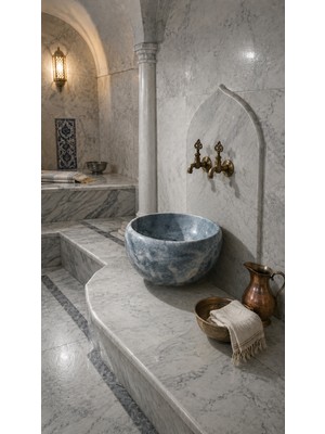 Deca Stone Mermer Kurna - Afyon Gri Hamam Hamam Kurnası