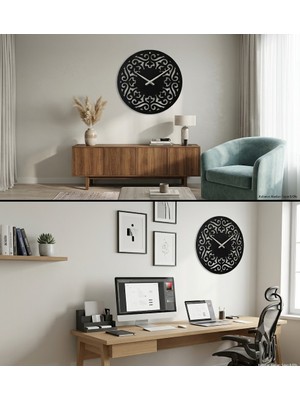 Numa Concept Salon ve Ofis Için Sessiz Mekanizmalı Modern Mdf Duvar Saati | 40X40 cm