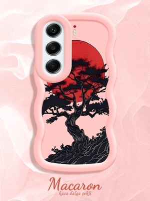 HONTINGA Tecno Camon 40 Pro 5g Uyumlu Kılıf Düşüme Önleyici Basitlik Anti Düşme Kamera Koruyucu Basit Pembe Yumuşak Silikon Couple Telefon Kılıfı Peyzaj Desen K9-0271