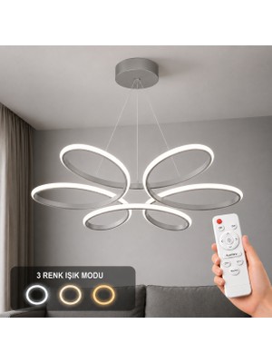 Avizego Niva LED Sarkıt Avize 3 Renk Kumandalı