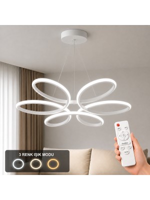 Avizego Niva LED Sarkıt Avize 3 Renk Kumandalı