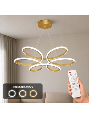 Avizego Niva LED Sarkıt Avize 3 Renk Kumandalı