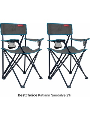 Best Choice  Adventures Katlanır Kamp Sandalyesi 2 Adet