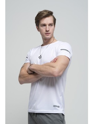 Oksit Cappi Mikro Polyester Performans Antrenman Sporcu Erkek Tshirt