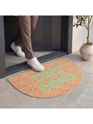 Cool Halı Passy Yarım Ay Boho Kapı Önü Paspası Retro Teras Balkon Outdoor Yazlık Ev Giriş Paspası