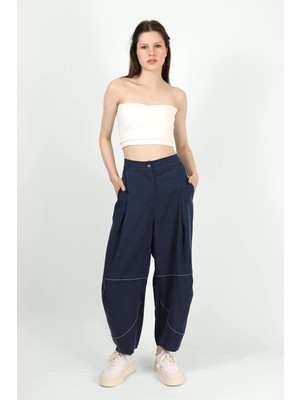 Des Concept Kadın Beli Lastikli Şalvar Pantolon