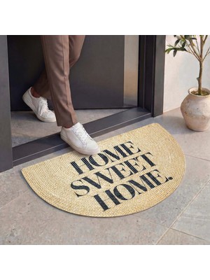 Cool Halı Passy Yarım Ay Şekilli Kapı Önü Paspası Dekoratif Giriş Balkon Teras Outdoor Tasarım Paspas
