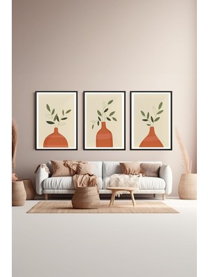 Artavessa 3 Çerçeve Görünümlü Mdf Tablo Seti - ARTSYCLLCT20-2030