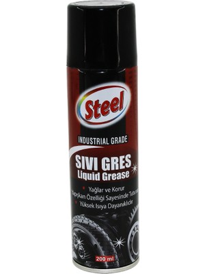 Mayf Steel ST-1304 Sıvı Gres Sprey 200ML Yağlar - Korur - Isıya Dayanıklı (5332)