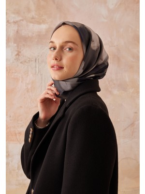 Fresh Scarfs Darcy Desen Pamuk İpek Eşarp Siyah