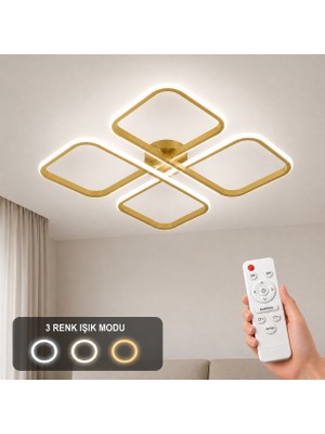 Avizego Nuvo LED Plafonyer Avize 3 Renk Kumandalı