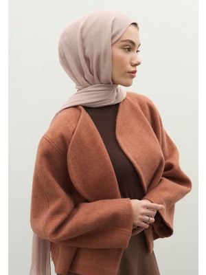 Fresh Scarfs Kaşmir Dokulu Şal Pudra