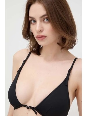 Calvin Klein Kadın / Kız Siyah Calvin Klein Trıangle-Rp Siyah Kadın Bikini Üstü
