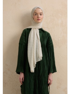 Fresh Scarfs Modal Damalı Şal Fildişi