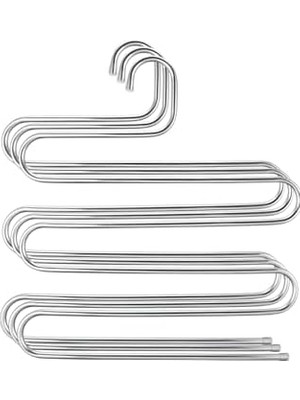 5 Katlı Metal Pantolon ve Eşarp Askısı - 3 Adet