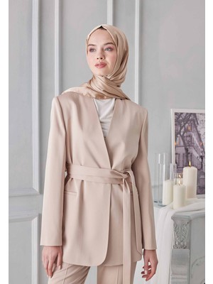 Fresh Scarfs Janjanlı Şal Nude