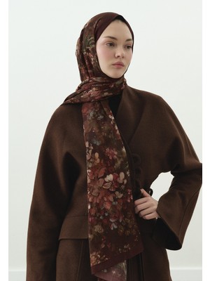 Fresh Scarfs Dark Beauty Desenli Pamuk Viskon Şal Bordo