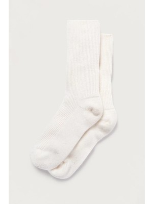 The White Company Saf Kaşmir Kadın Ev Çorabı