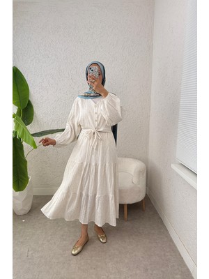 Kuşak Detaylı Bluz ve Rahat Kesim Etek Takımı