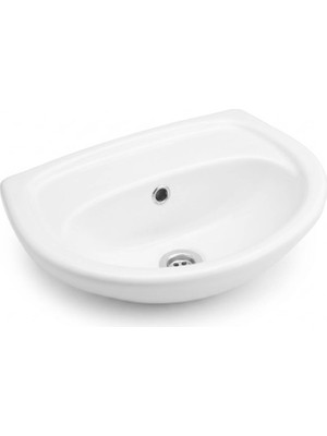Serel Tek Lavabo Batarya Banklı 35X45 cm Beyaz - 2741DSS000