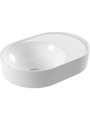 Serel Sapphire Opsiyonel Batarya Delikli Tezgah Üstü Lavabo 35X50 cm Beyaz - SP40SXS110H