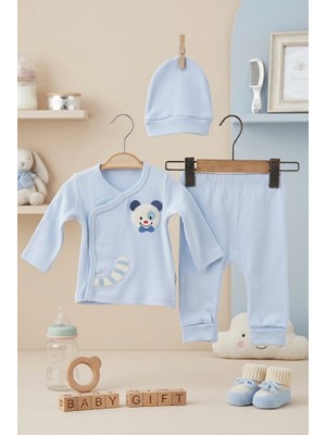 Meya Baby & Kids Bebek Takımı Ayıcık Nakışlı