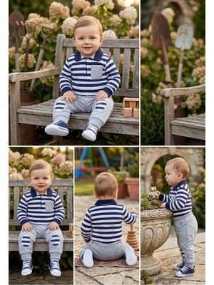 Meya Baby & Kids Erkek Bebek Takım Polo Yaka