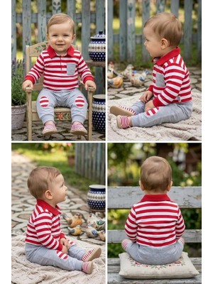 Meya Baby & Kids Erkek Bebek Takım Polo Yaka