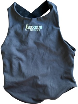 Boxeur Des Rues Black Crop Top
